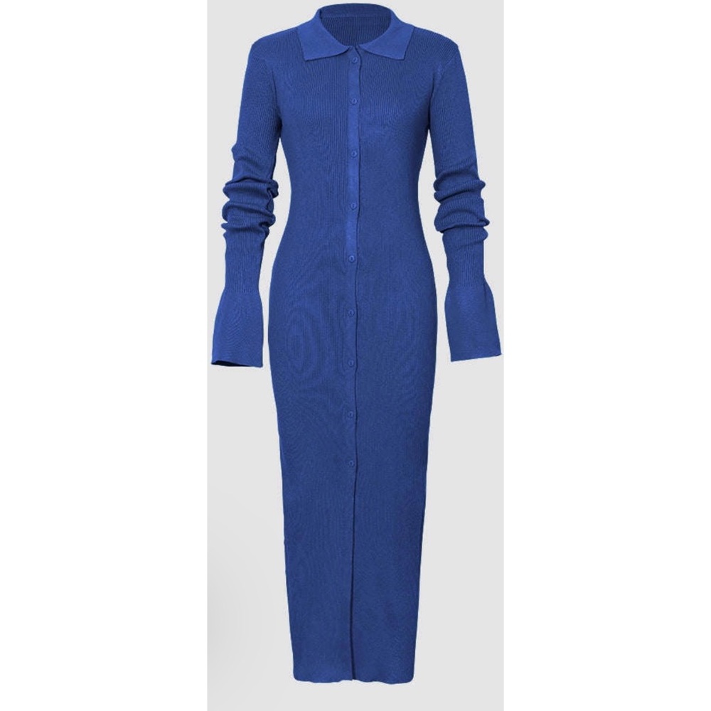 Maxi knit sweater dress